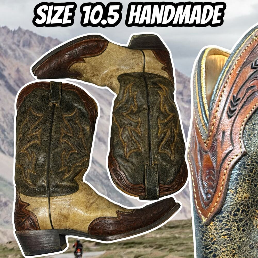 Stetson Western Boots 10.5 Mens Sundance Kid Brown 12 020 6104 0720